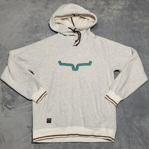 Kimes Ranch Hoodie Womens XL Cream Two Scoops Pullover Sweatshirt Western